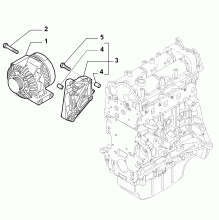 55301-010 ALTERNATOR AND MOUNTING