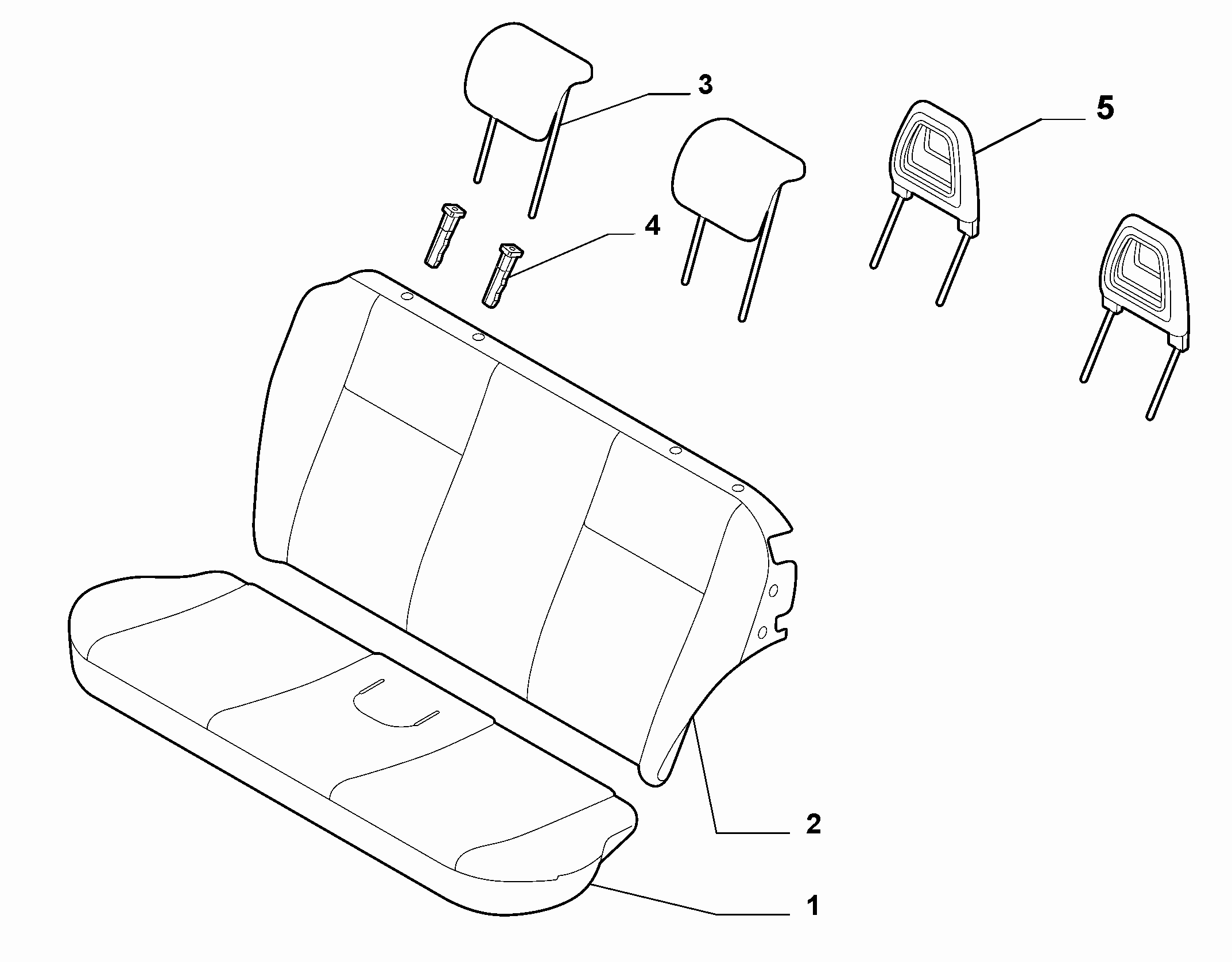 70615/09 REAR SEAT LINING