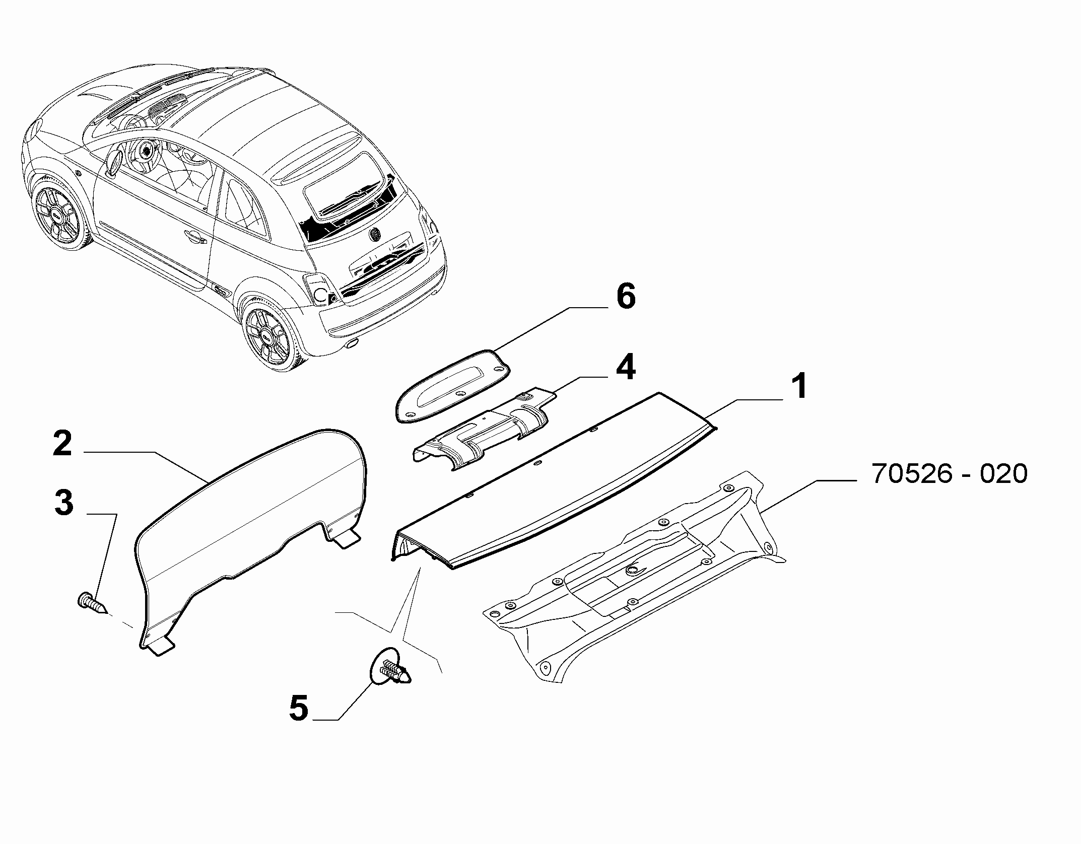 70523-070 PARCEL SHELF