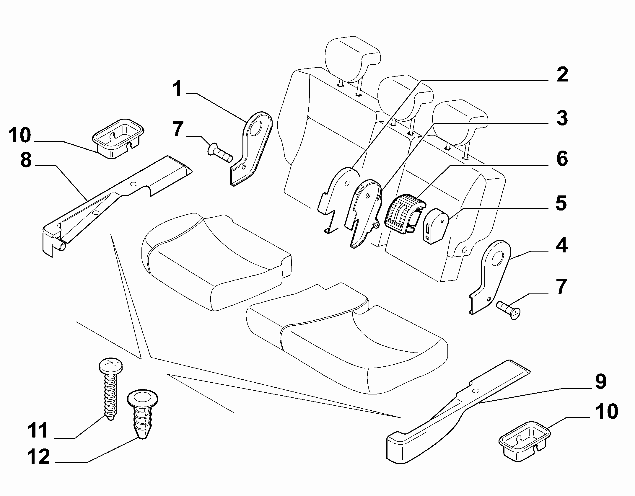 70613/14 REAR SEAT