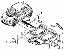 70521-030 PASSENGER COMPARTMENT MAT FASTENERS AND ACCESSORIES