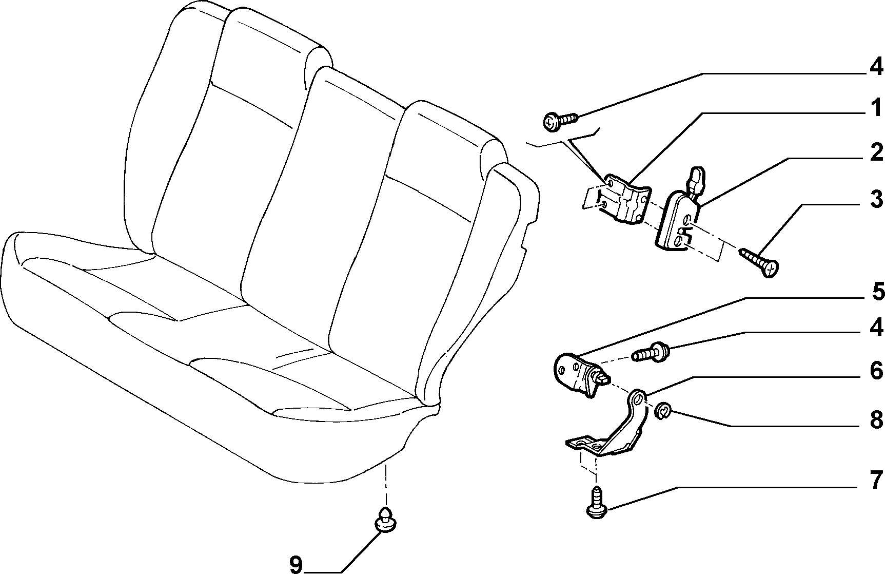 70613/02 REAR SEAT