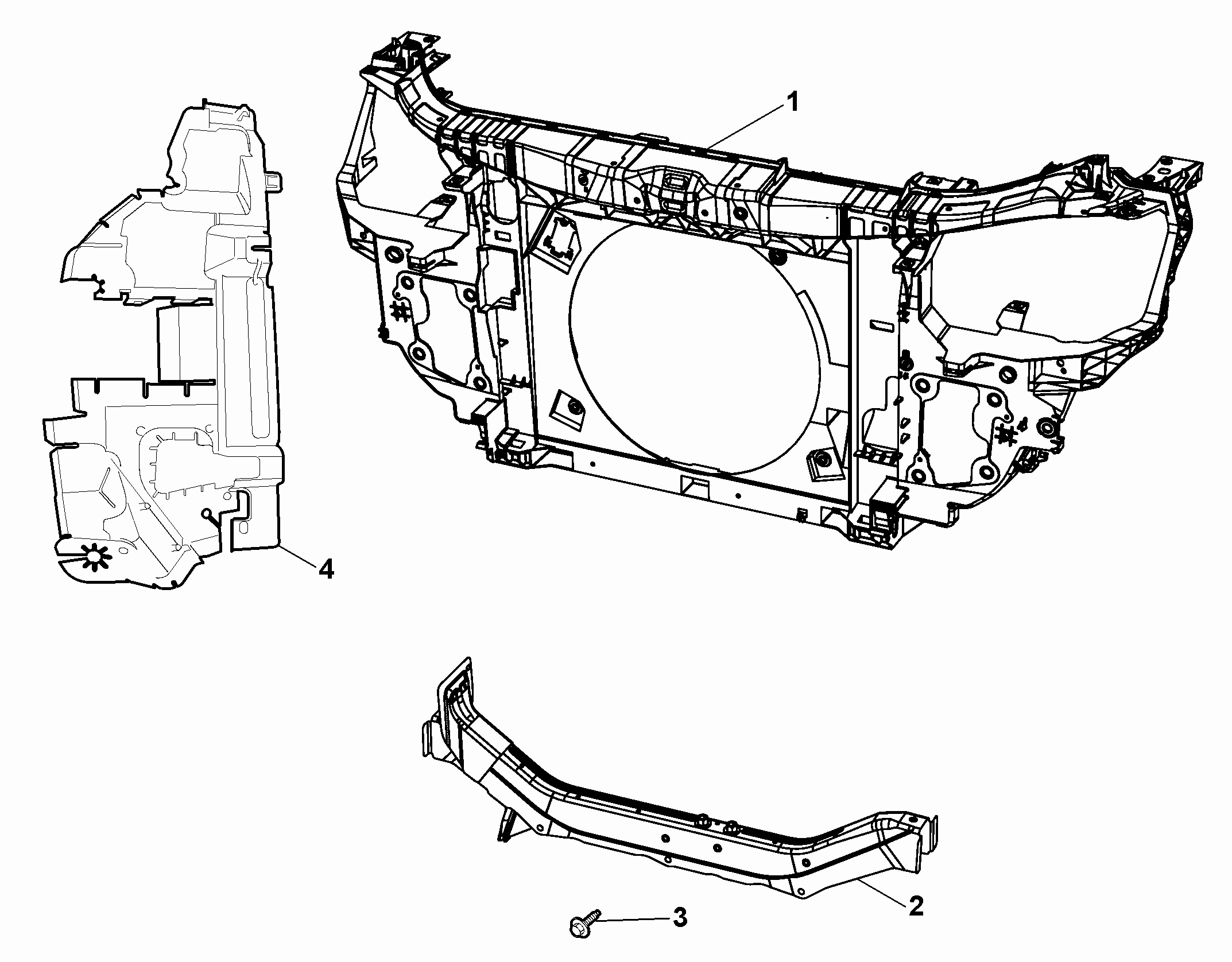 70002-010 FRONT END AND REAR CROSSRAIL