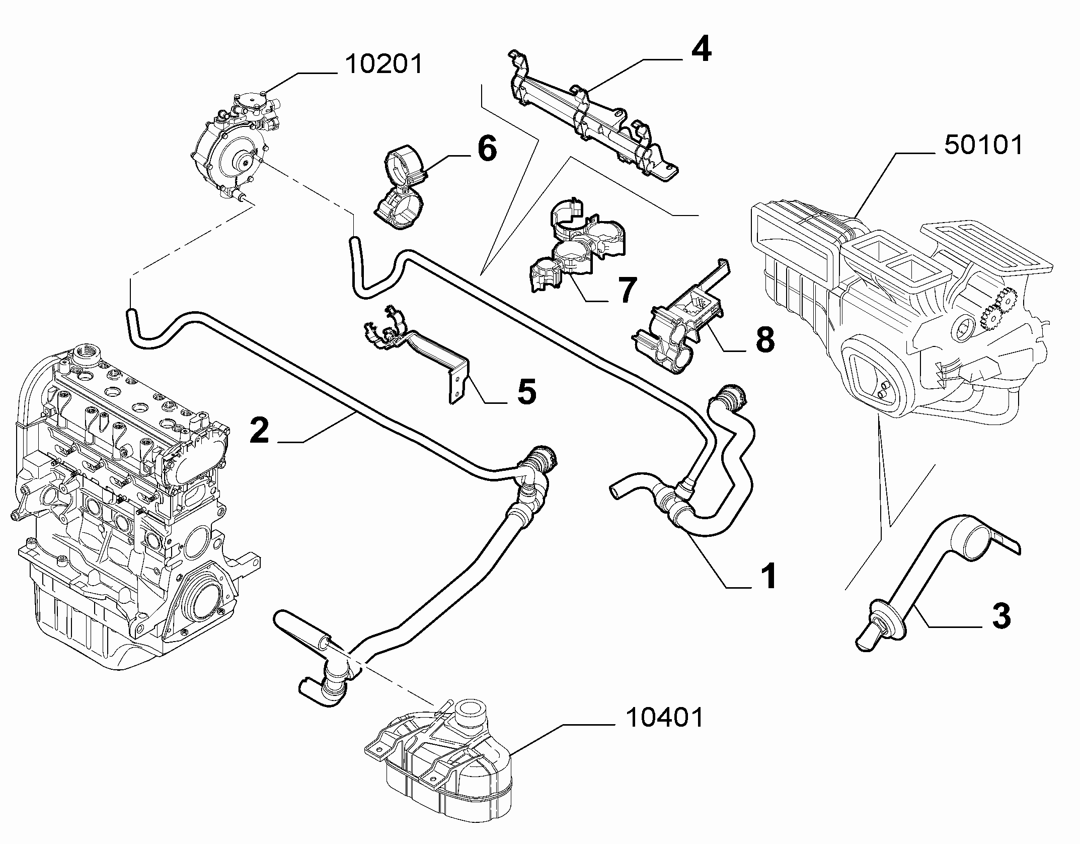 50101-040 WATER PIPING