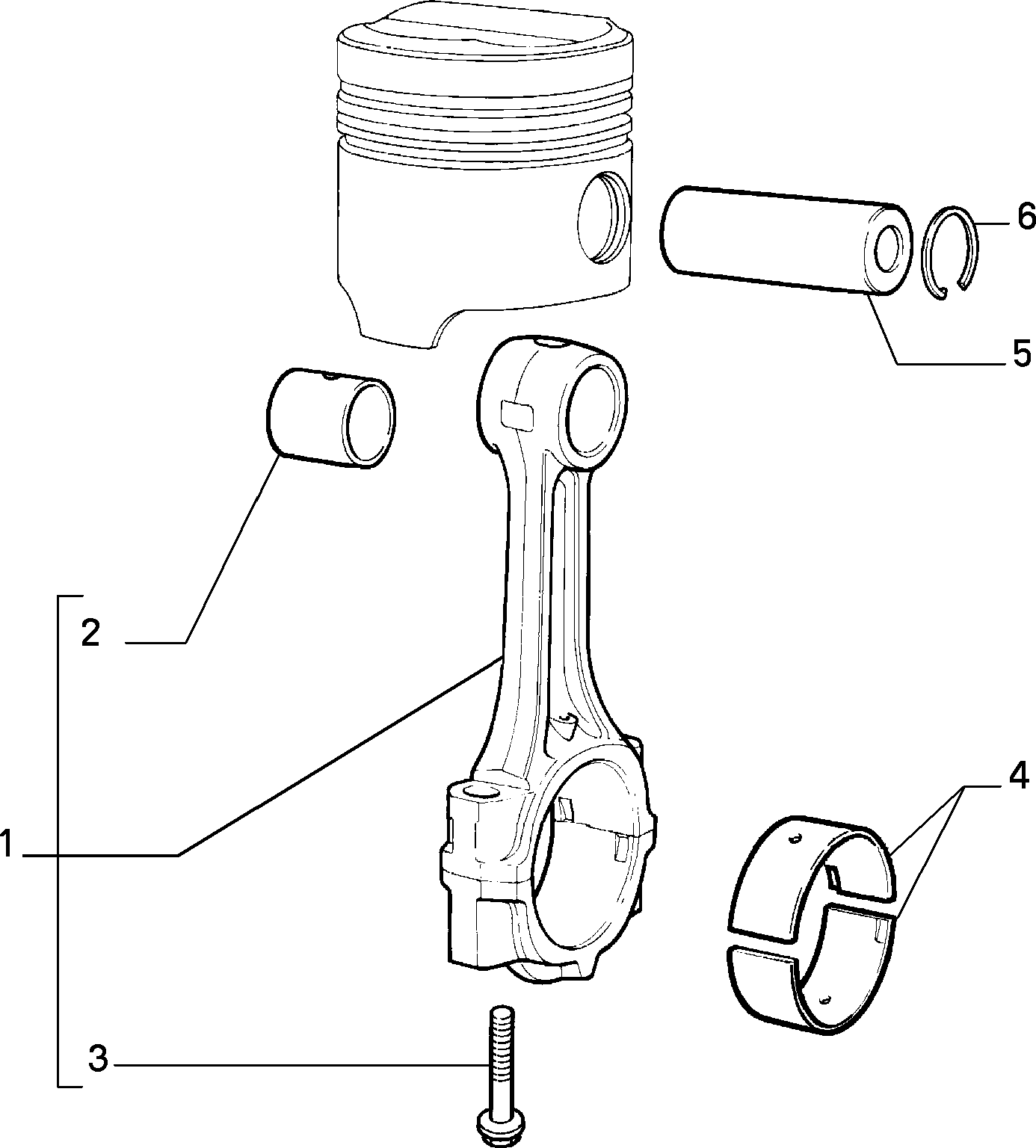 10105/10 ШАТУНЫ И ПОРШНИ