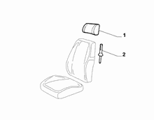 70601-070 FRONT SEAT HEADREST & ARMREST PADDING