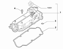 10101-030 CYLINDER HEAD AND GASKET COVERS
