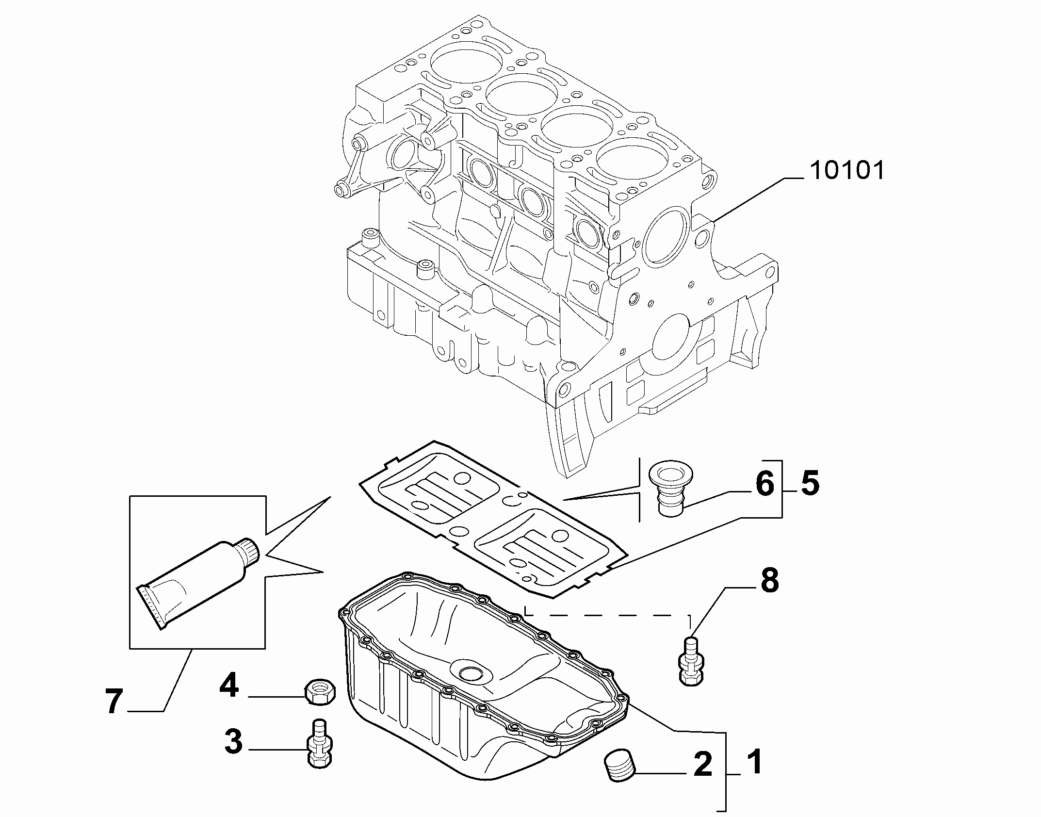 10102-010 OIL CAP AND FLOOR PANEL COVER