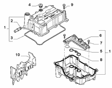 10101-030 CYLINDER HEAD AND GASKET COVERS