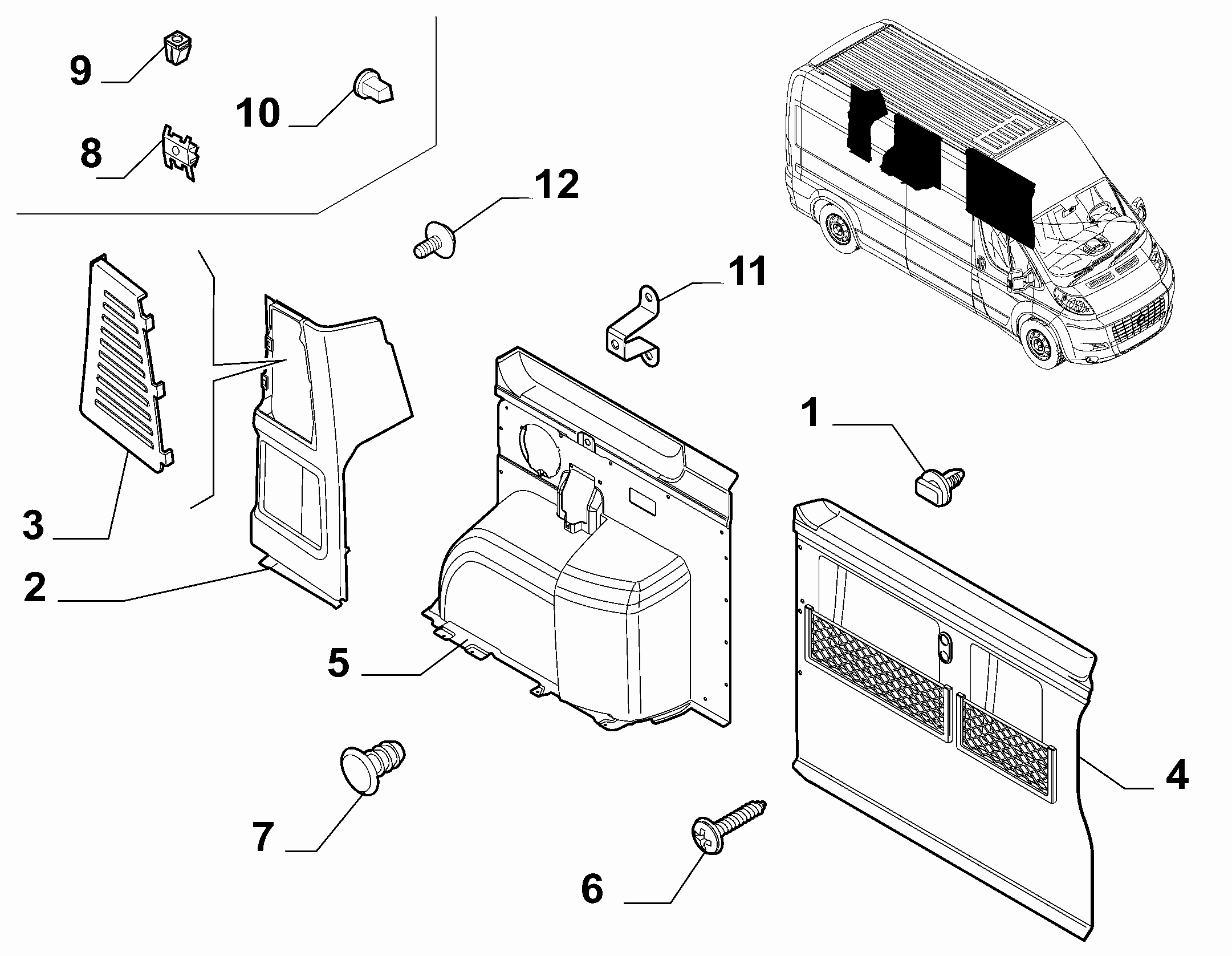 70524-010 REAR SIDE COVERING