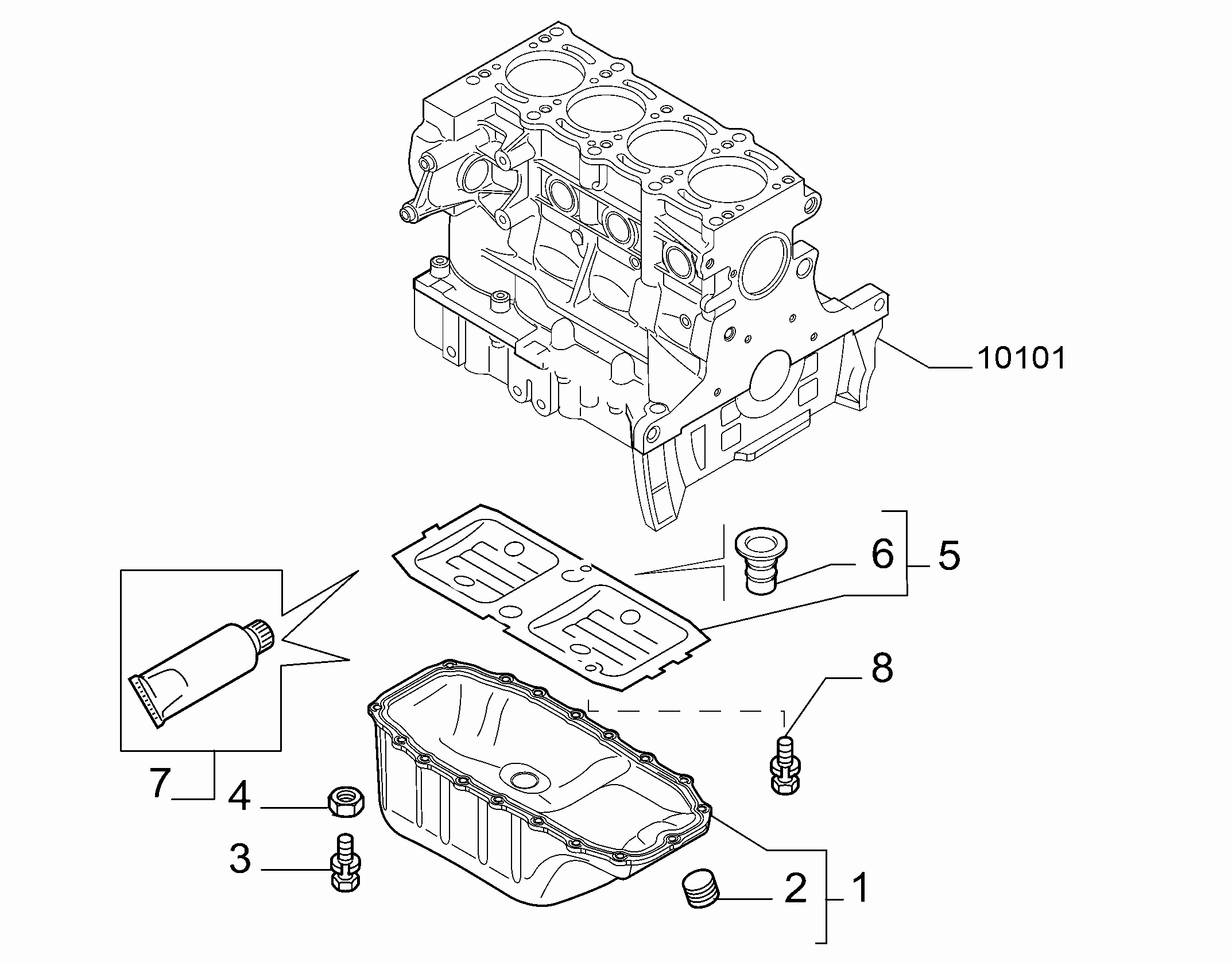 10102-010 OIL CAP AND FLOOR PANEL COVER