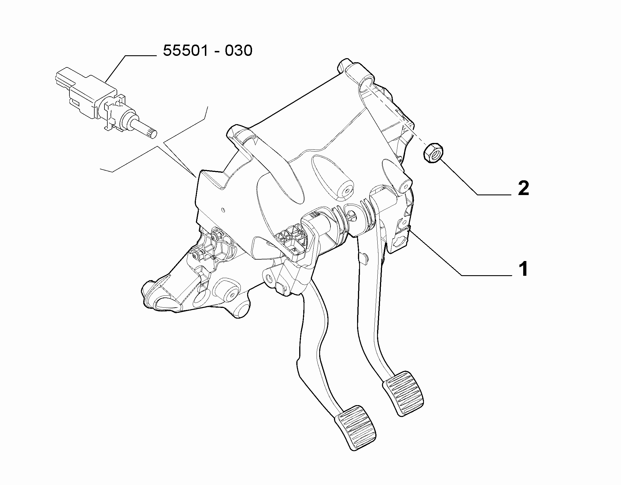 33101-010 RUDDER BAR