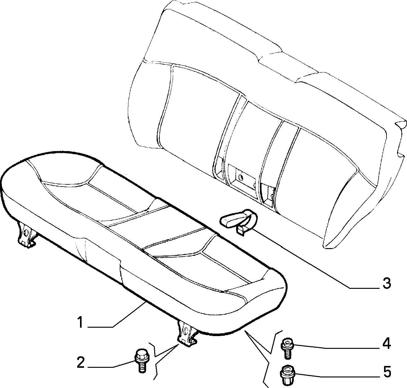 70613/01 REAR SEAT
