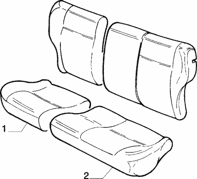 70615/08 REAR SEAT LINING