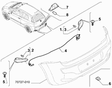 55401-040 REVERSE FOG TAIL LAMP