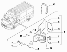 70740-020 WING MIRRORS