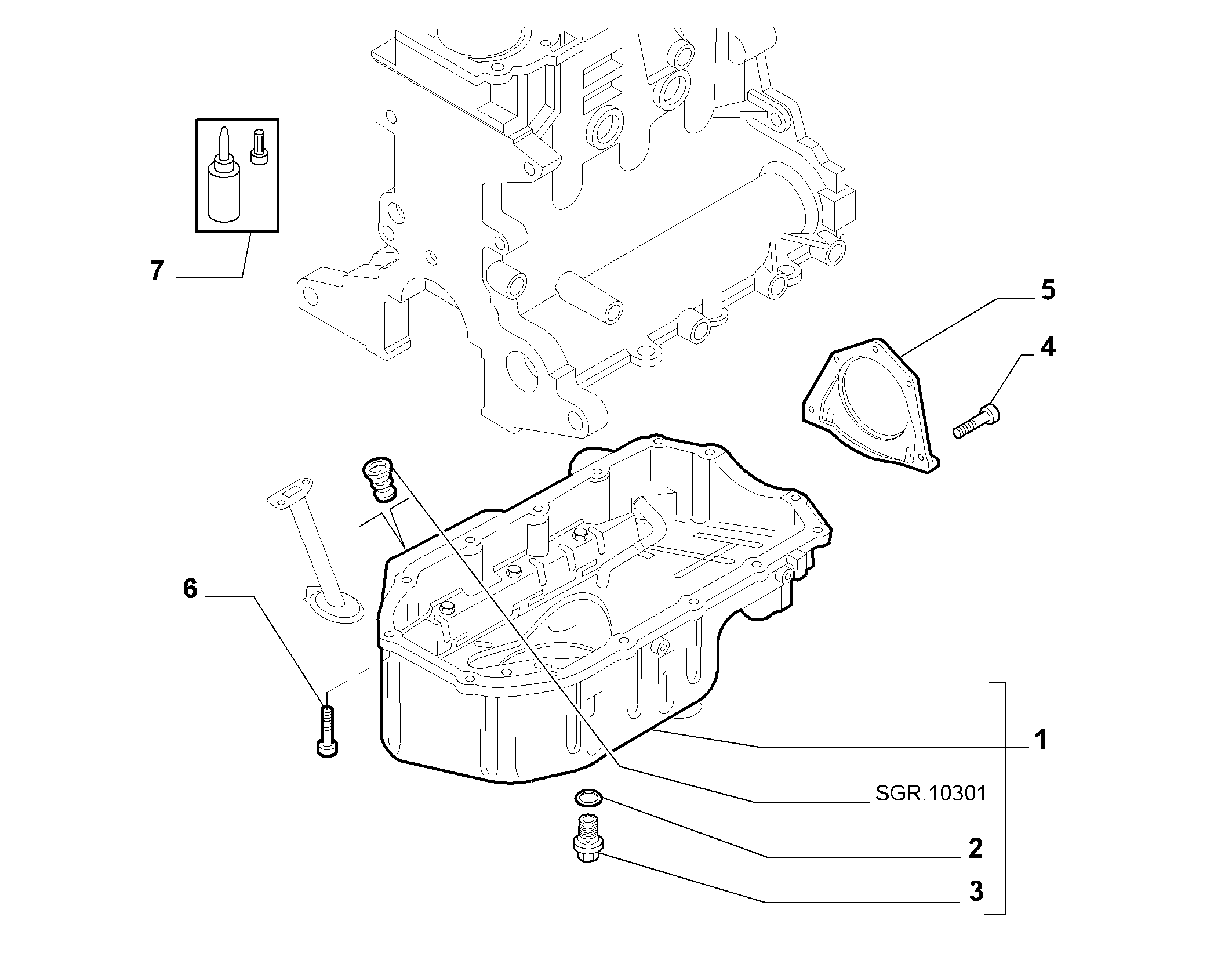10102-010 OIL CAP AND FLOOR PANEL COVER