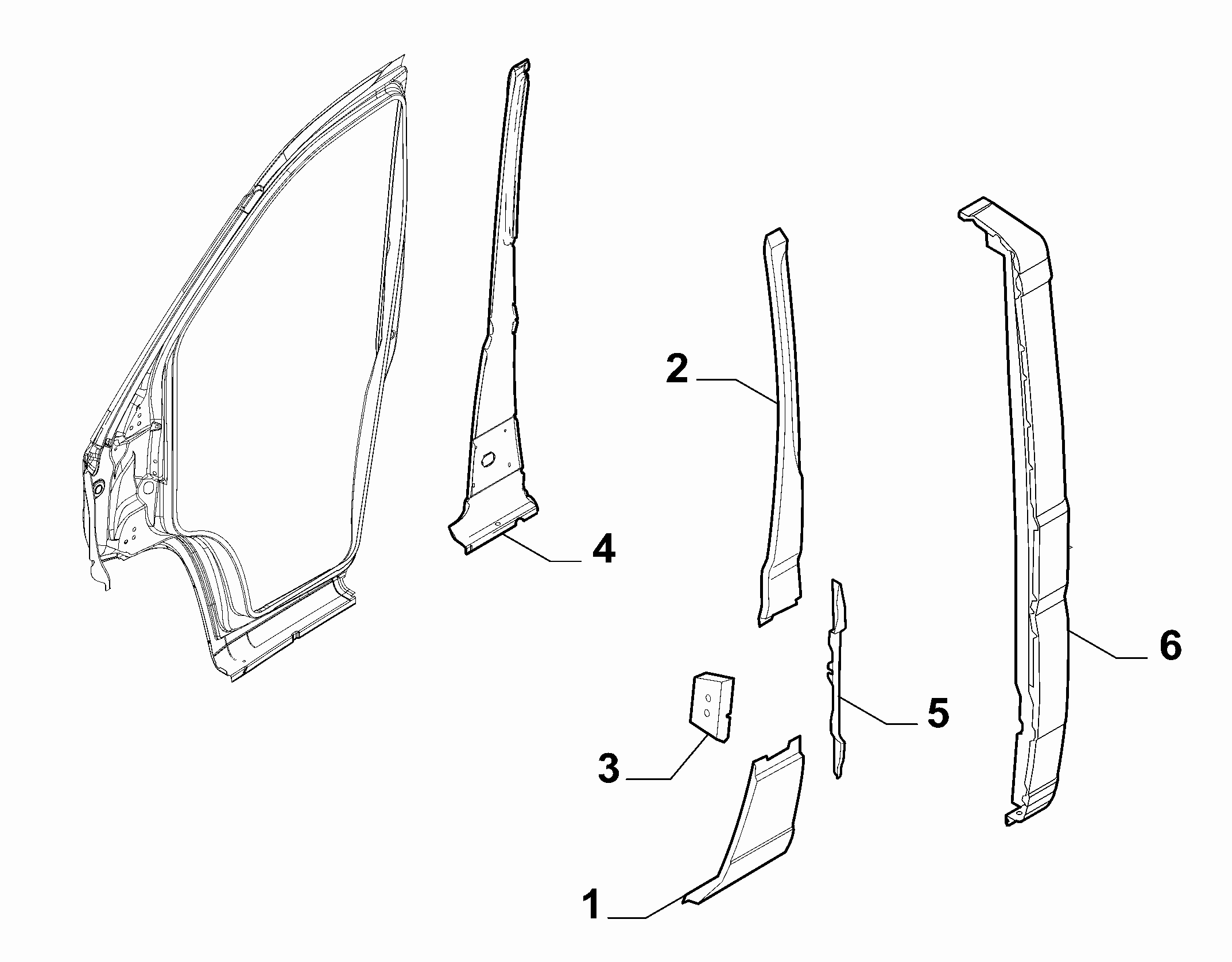 70019-010 EXTERNAL SIDE FRAME
