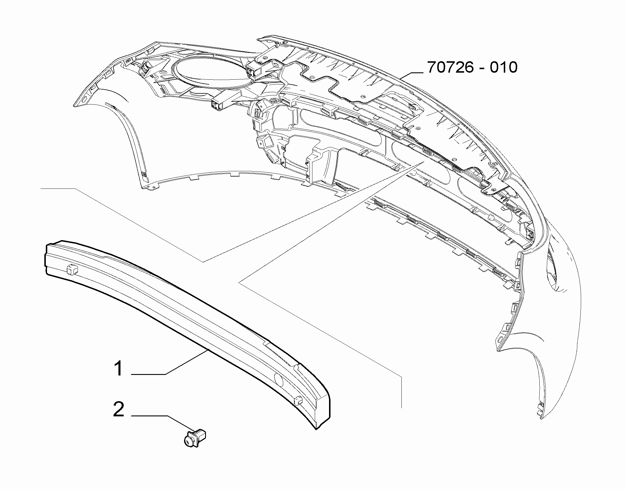 70726-030 FRONT BUMPER THRUST
