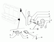 70613/00 REAR SEAT