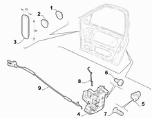 70129-050 FRONT DOOR LOCK