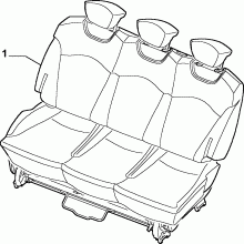 70613/00 REAR SEAT 