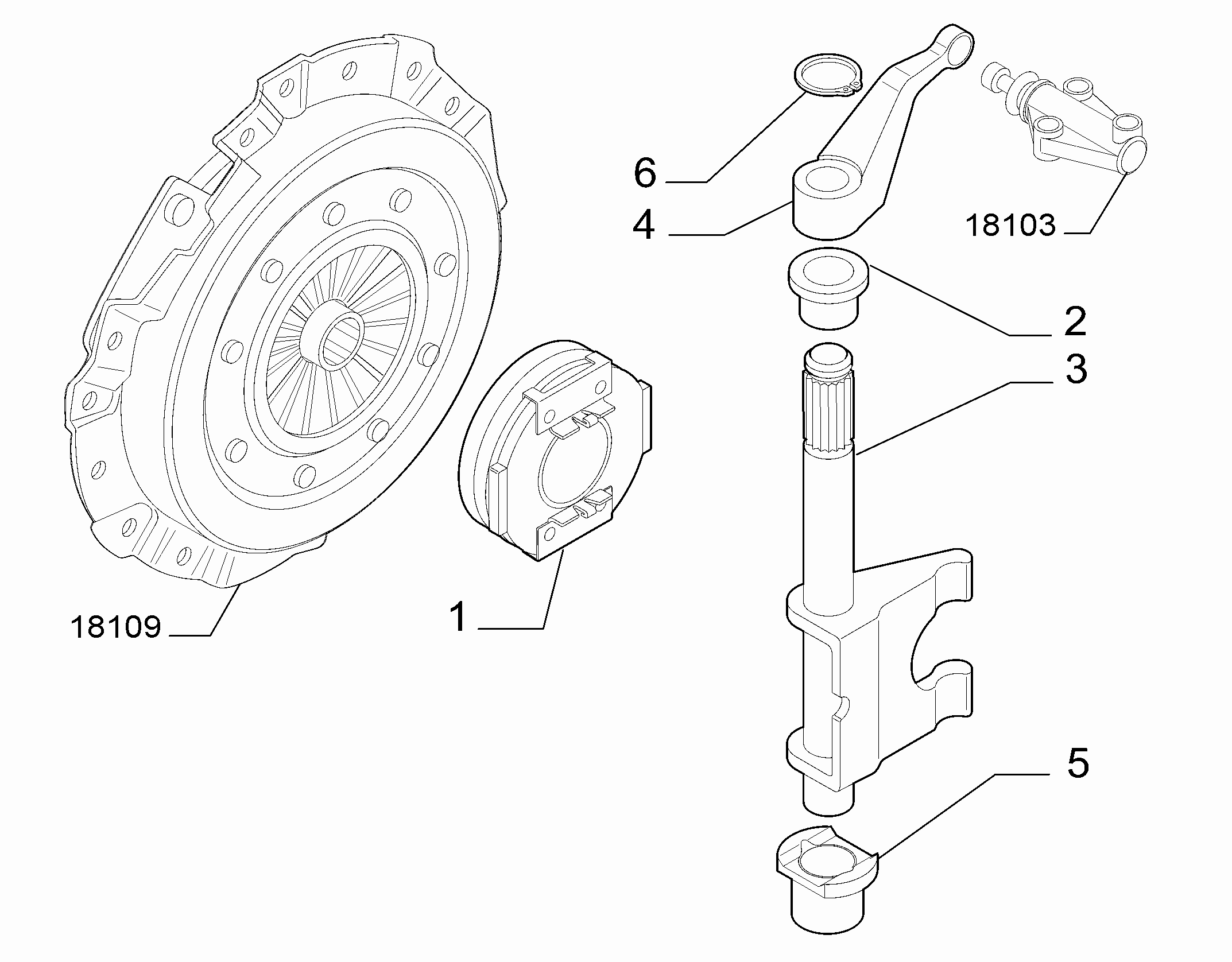 21219-030 MANUAL CLUTCH RELEASE