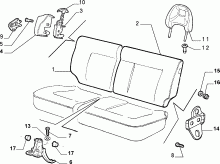 70613/05 REAR SEAT