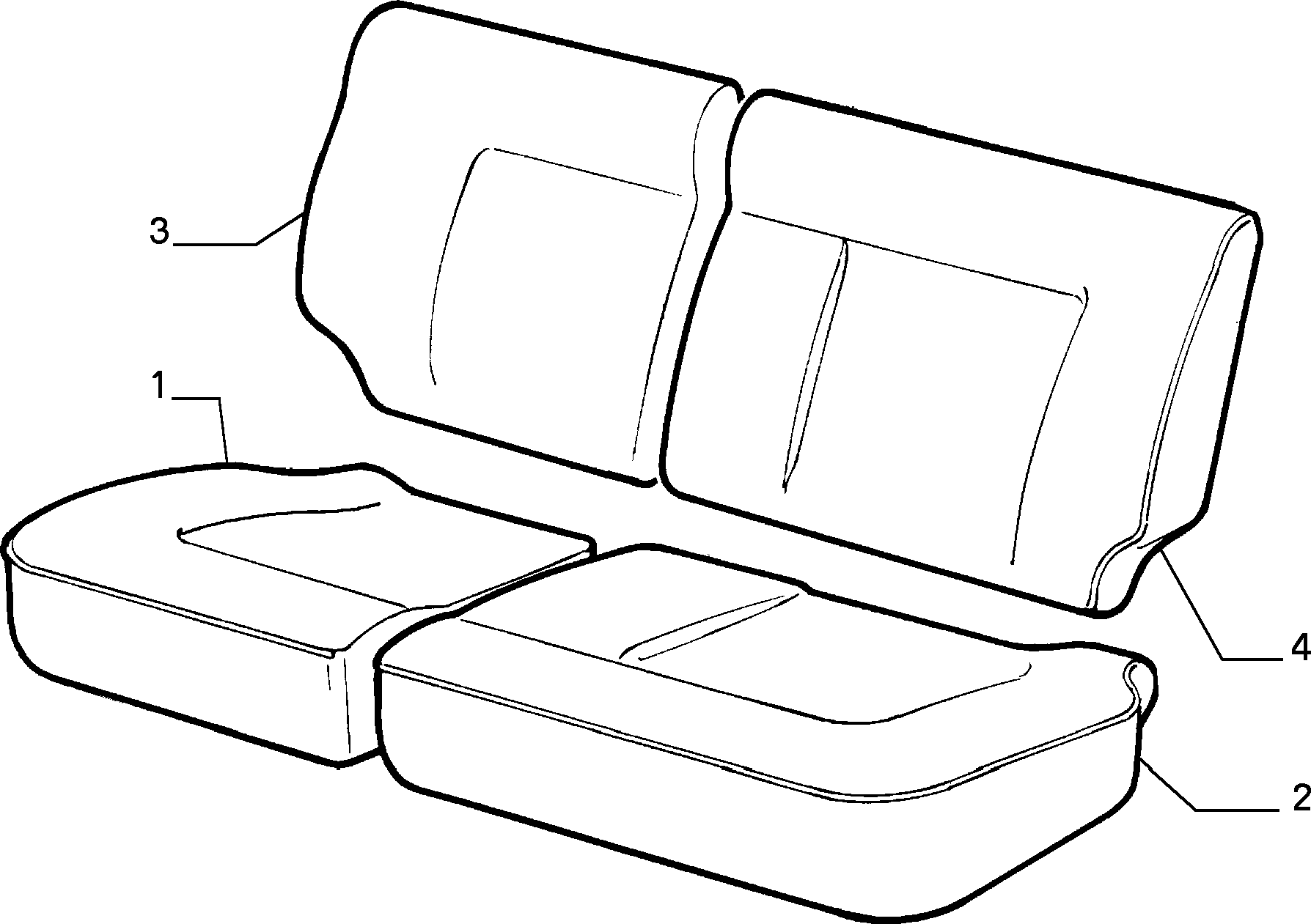 70615/09 REAR SEAT LINING