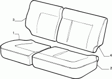 70615/09 REAR SEAT LINING