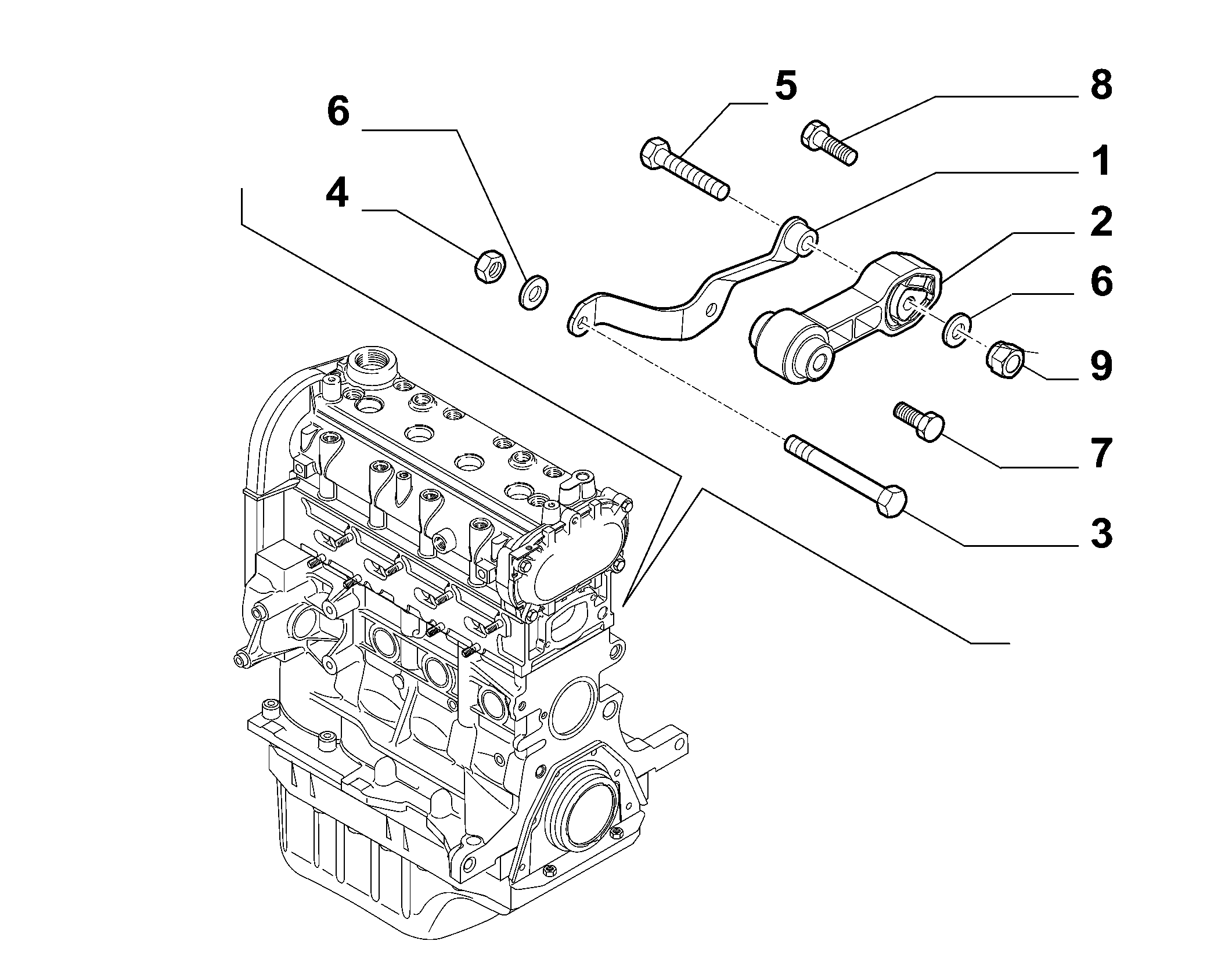 10002-030 AXLE INLET SCREW ANCHOR AND TENSION ROD SUSPENSION