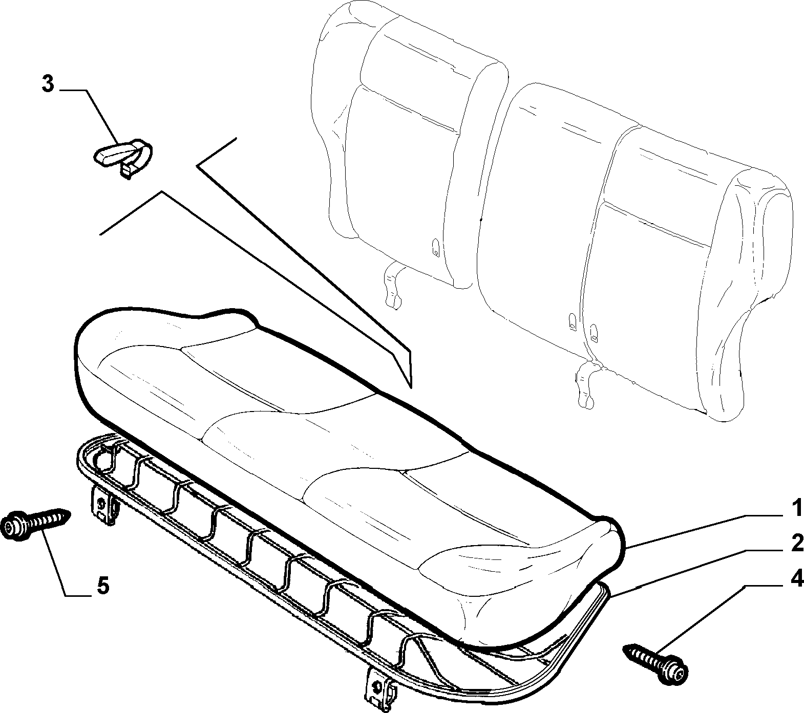 70613/01 REAR SEAT