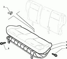 70613/01 REAR SEAT
