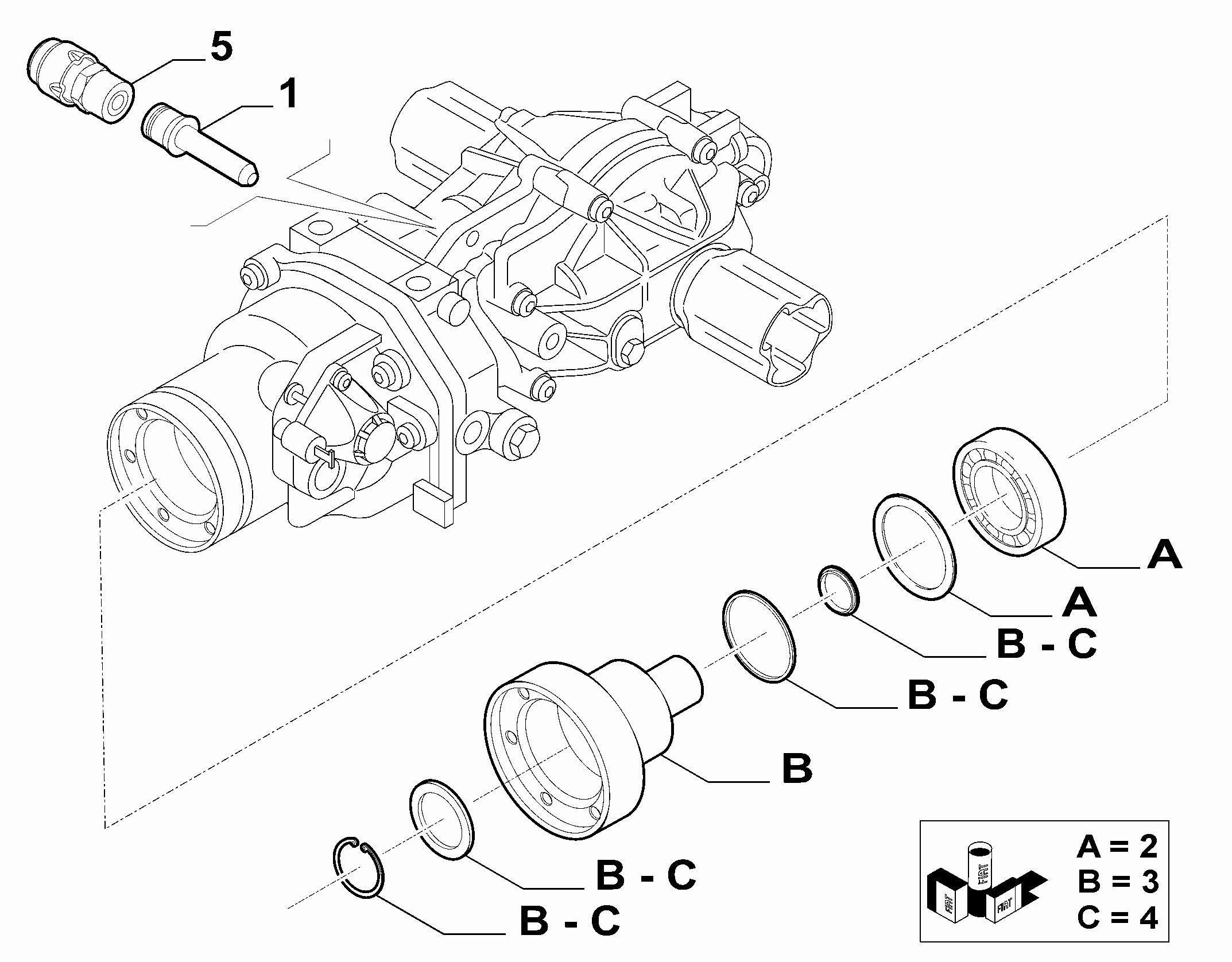 27408-060 4X4 INSPECTED FLANGE VISCOUS JOINT