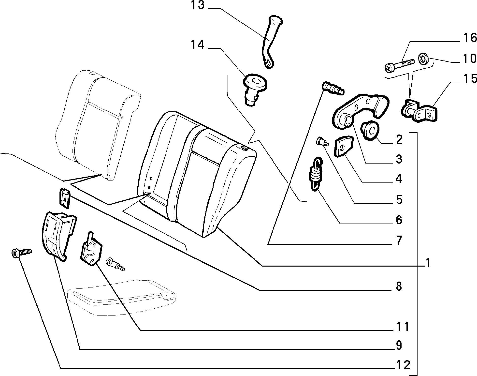 70613/02 REAR SEAT