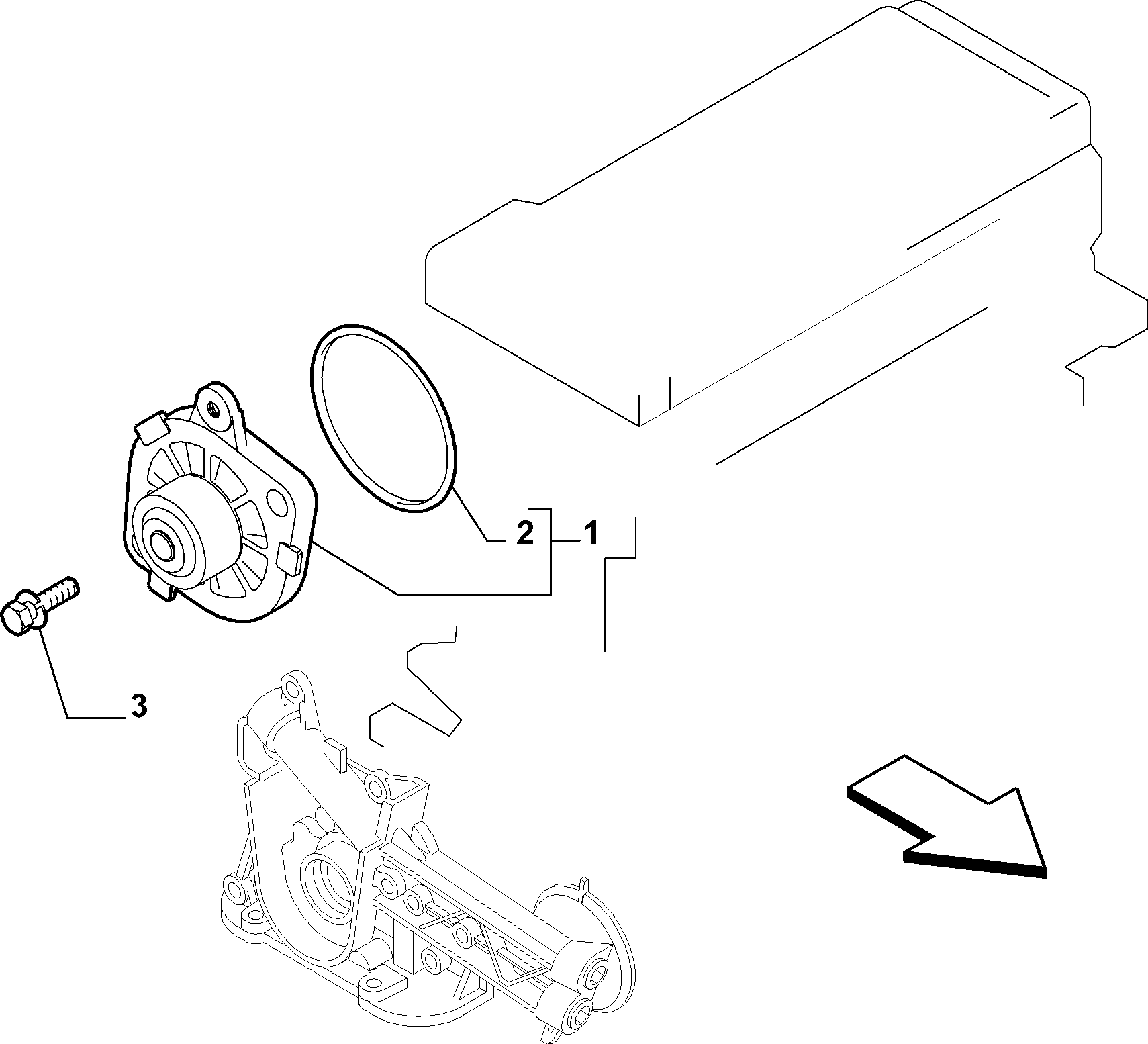 10402-010 WATER PUMP AND GASKETS