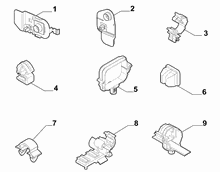 55527-030 PASSENGER COMPARTMENT AND REAR CABLE SET FASTENERS