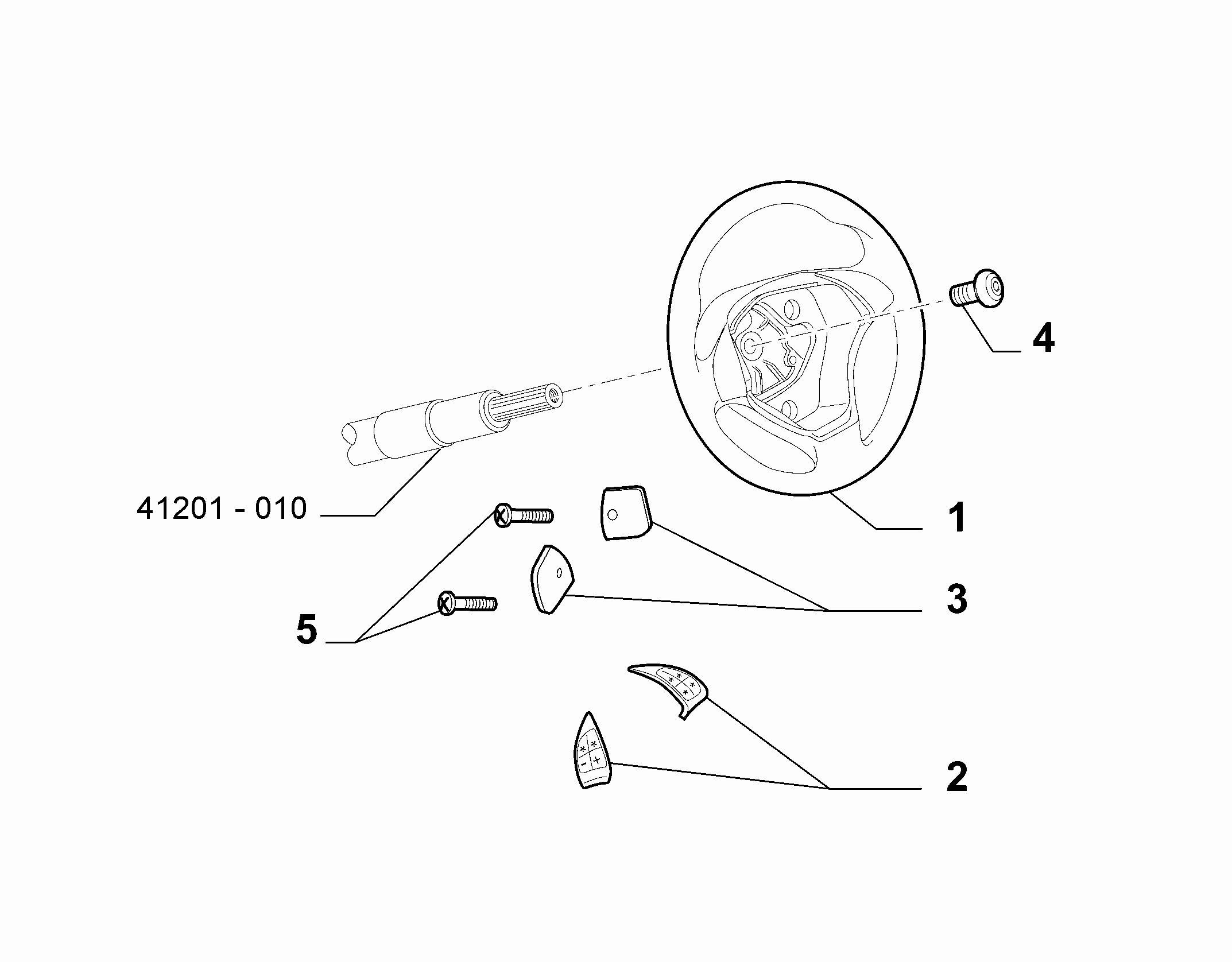 41201-010 STEERING WHEEL
