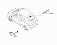 55501-020 REAR WINDOW STOP LIGHT AND SWITCH