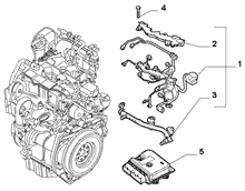 10226-045 ENGINE CABLES AND ECU ASSY (CC0.9)