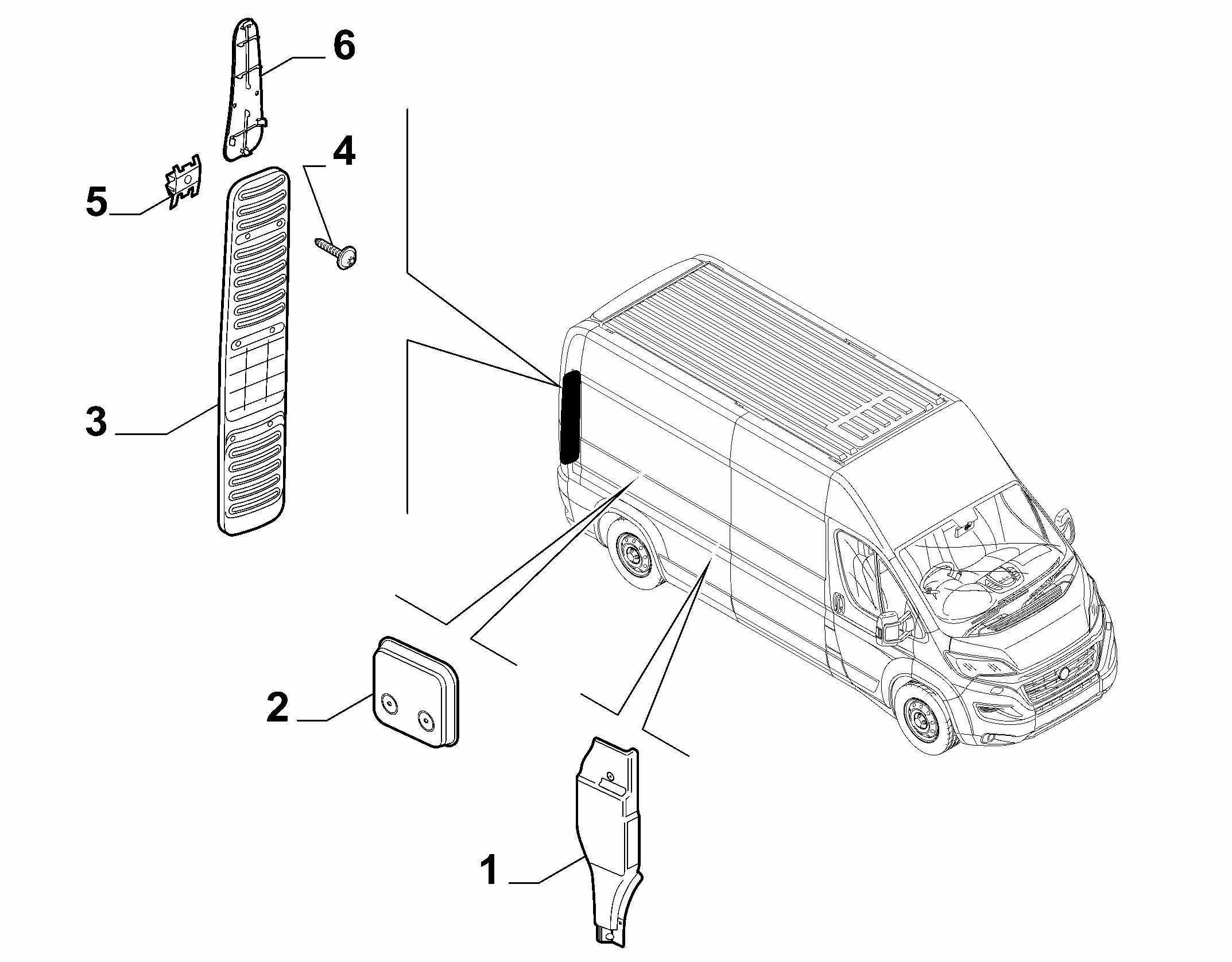 70523-110 REAR COVERS, LOWER SIDE