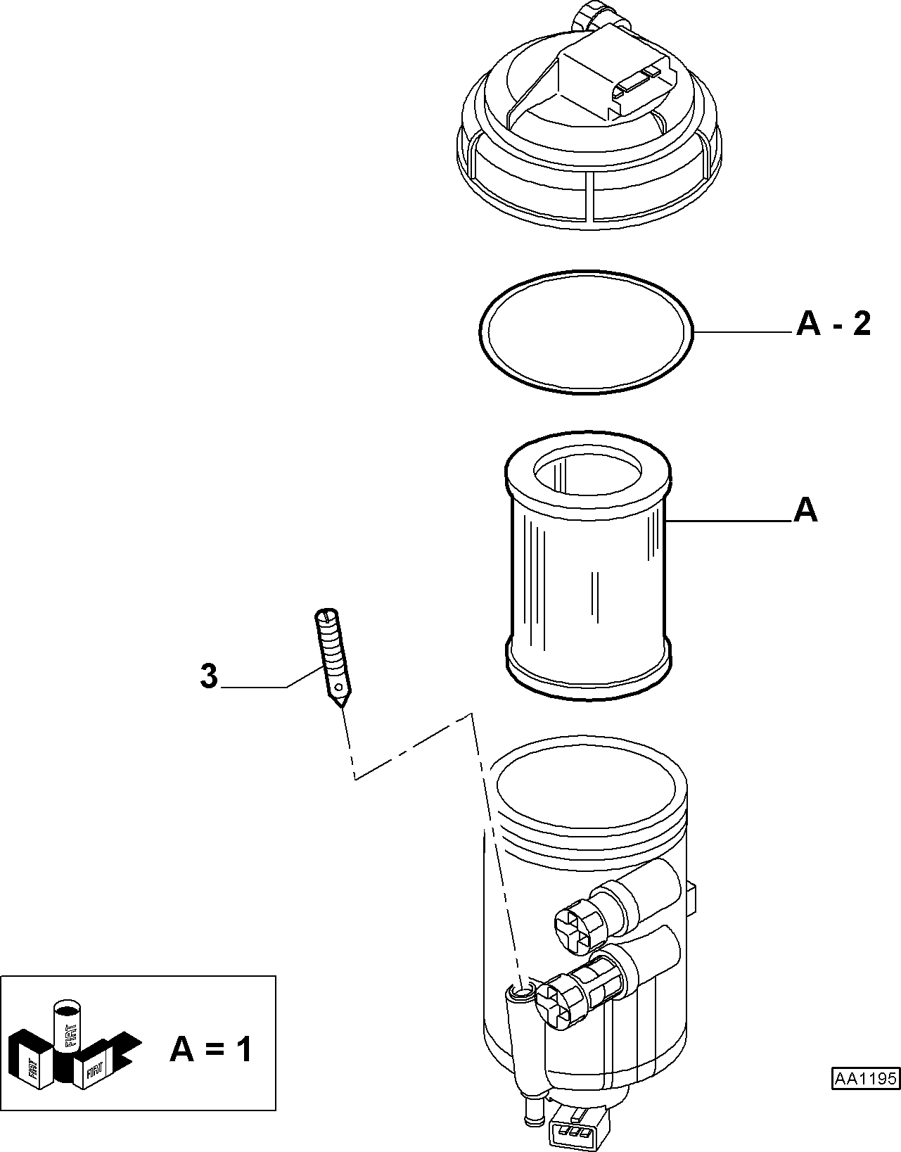 51773591 ФИЛЬТР ТОПЛИВА