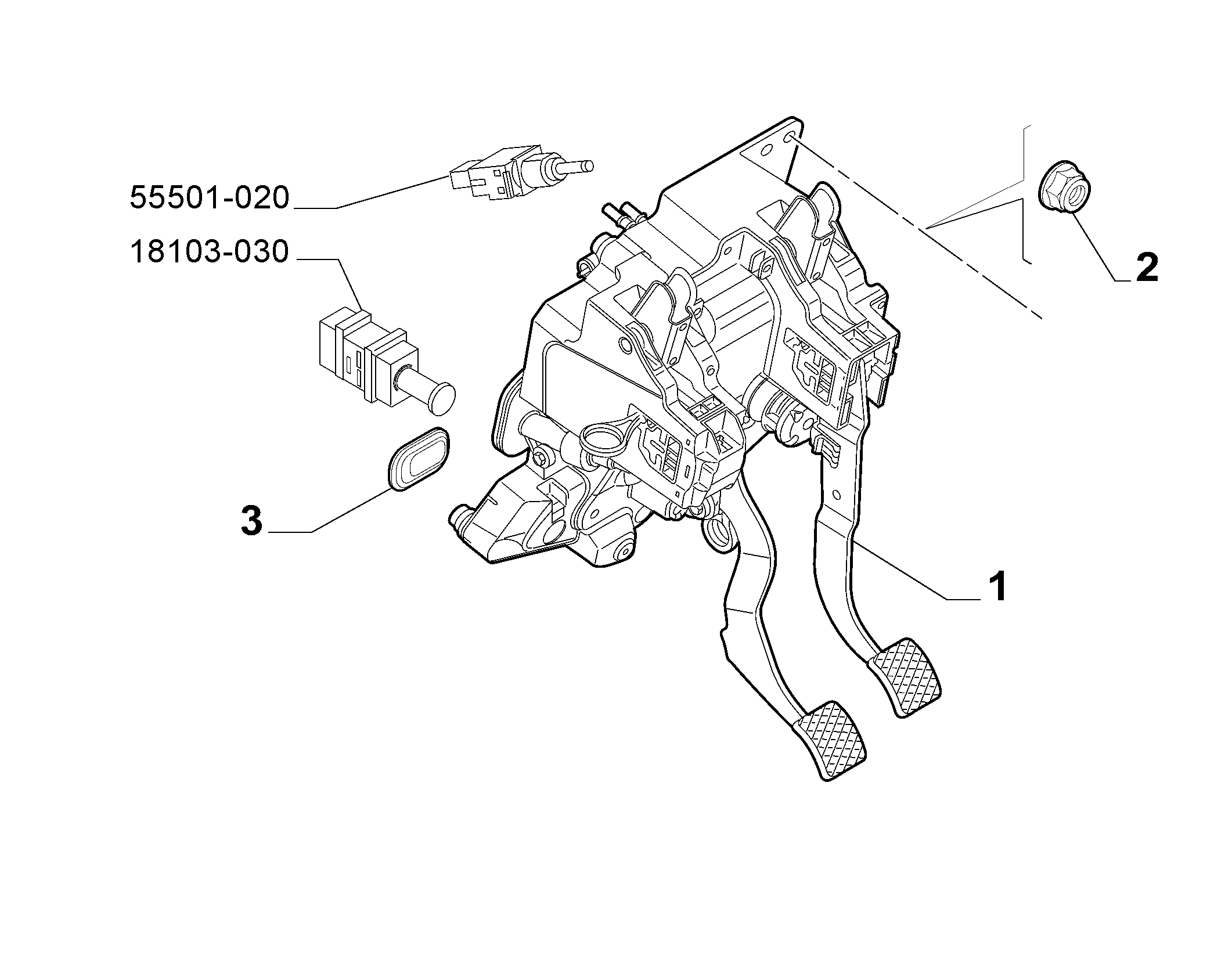 33101-010 RUDDER BAR