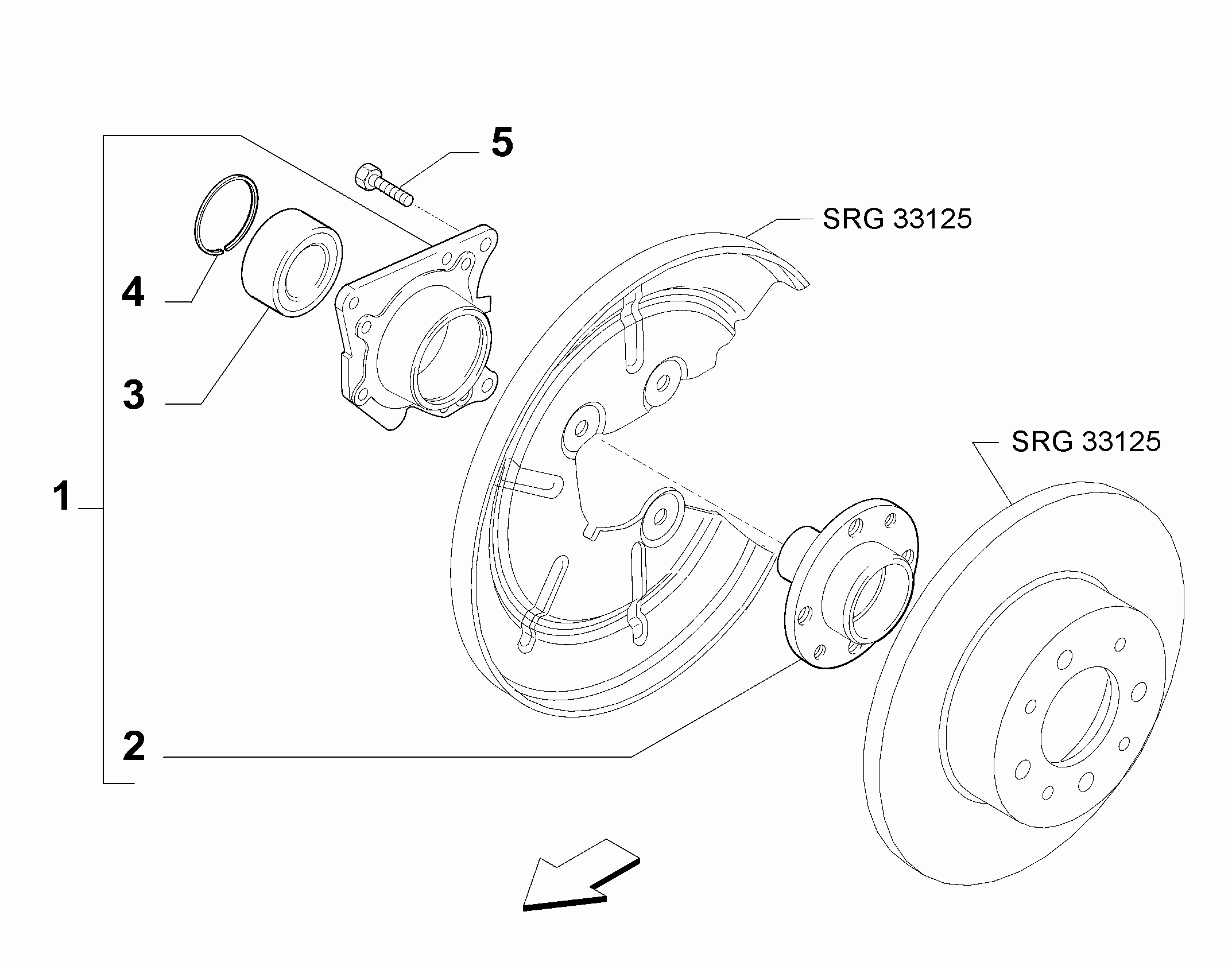 44321-010 REAR FUSE AND HUB