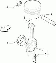 10105-010 COUPLING RODS AND HALF BEARINGS
