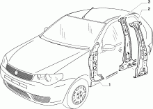 70003/00 КУЗОВ, РАМЫ (ЦЕНТРАЛЬНАЯ ЧАСТЬ) 