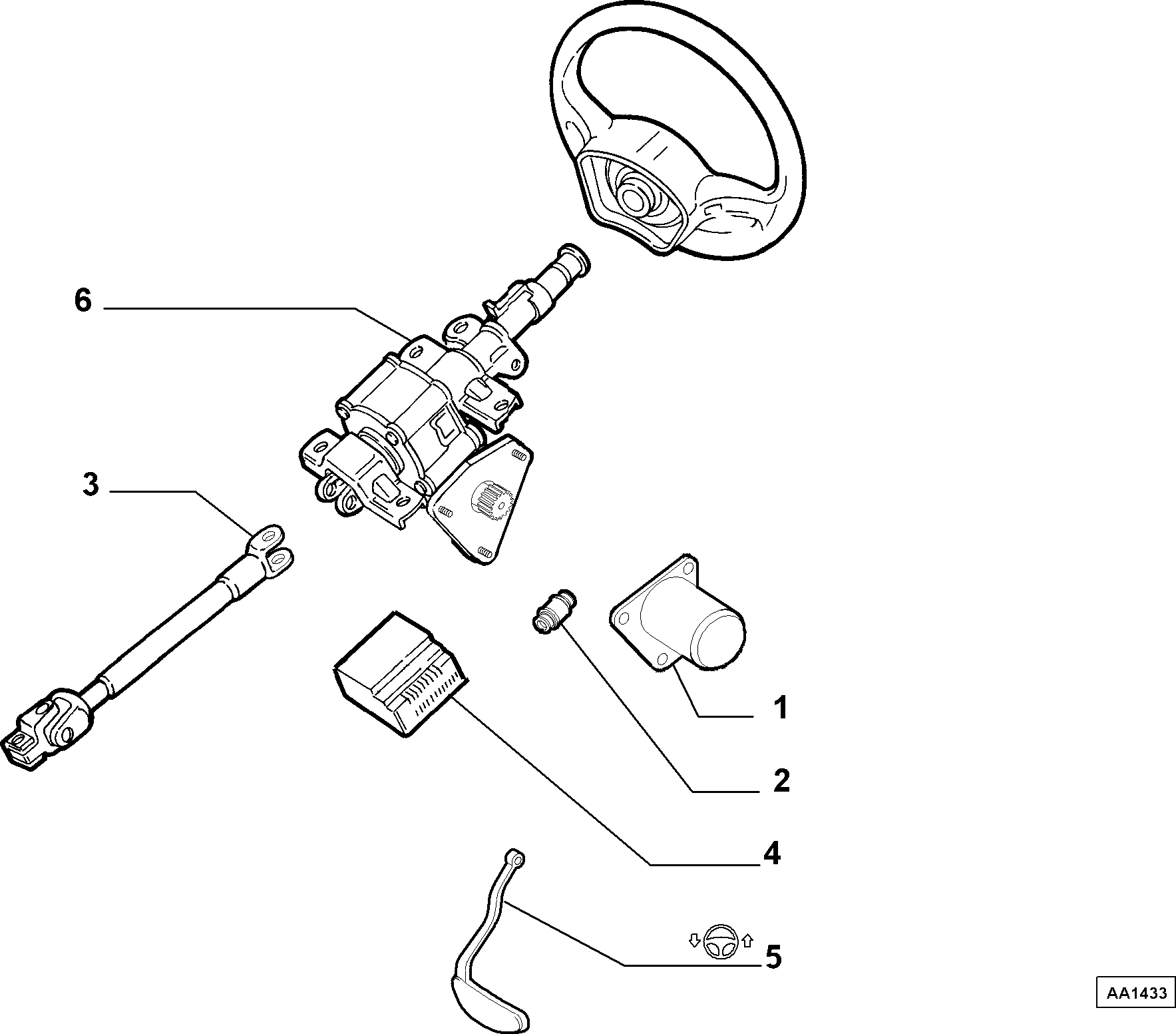 46833924 ELECTRIC POWER STEERING SHAFT