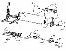 70613-070 2ND ROW REAR SEAT - LEFT SIDE - 40%