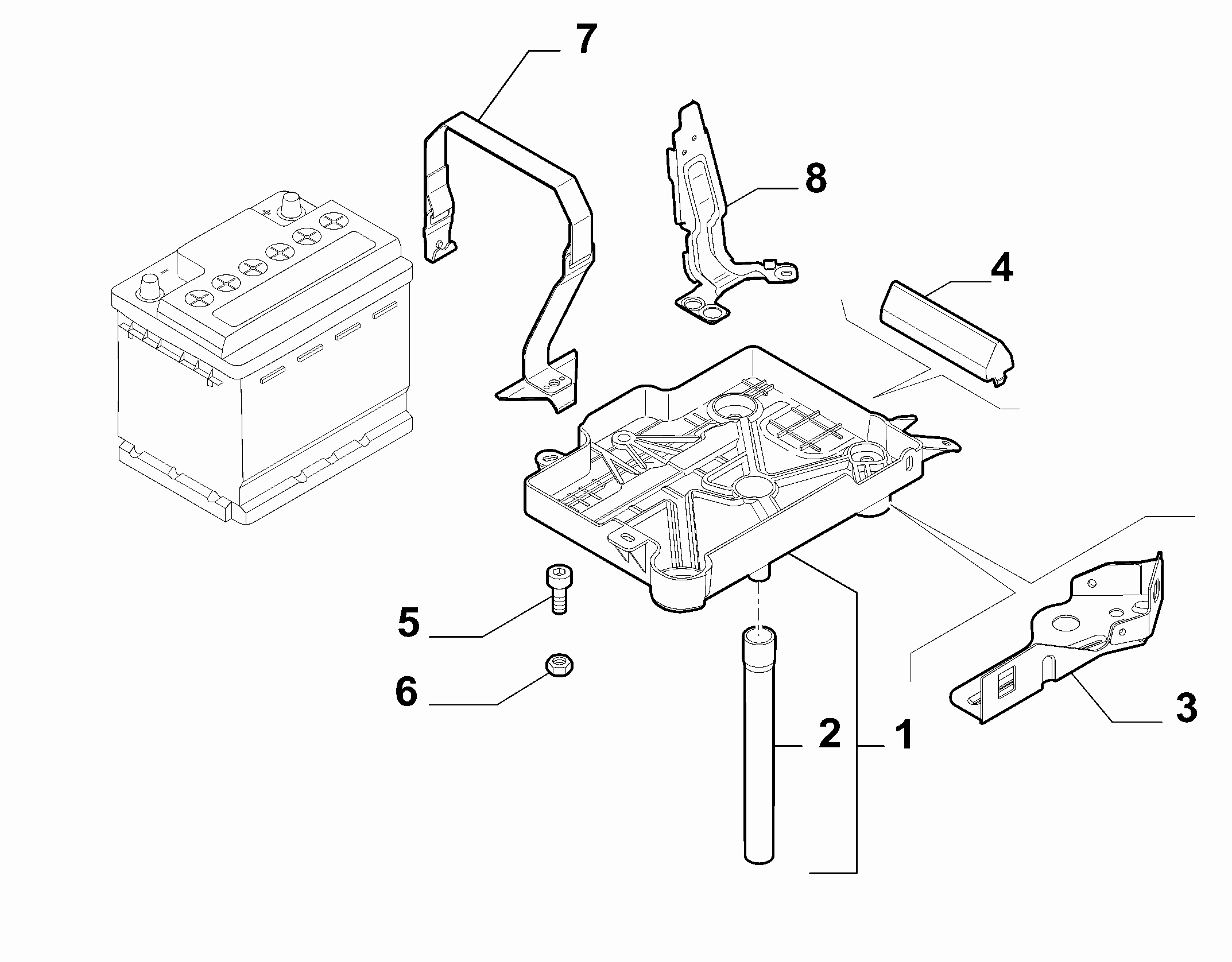 55300-030 BATTERY SUPPORT
