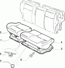 70613/01 REAR SEAT